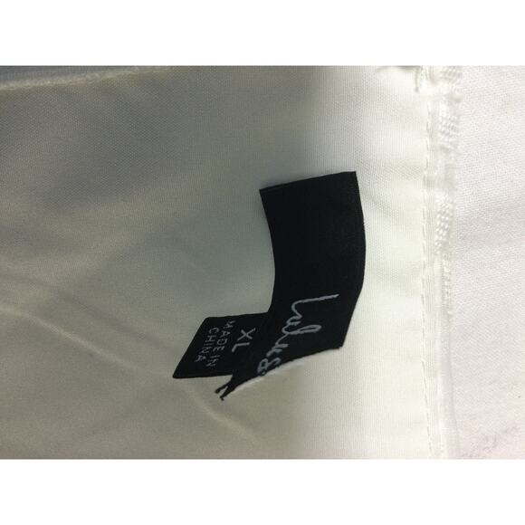 LULU'S XL White Extraordinary Charm Floral Burnout Tie-Strap Jumpsuit NEW B62 - Picture 10 of 11